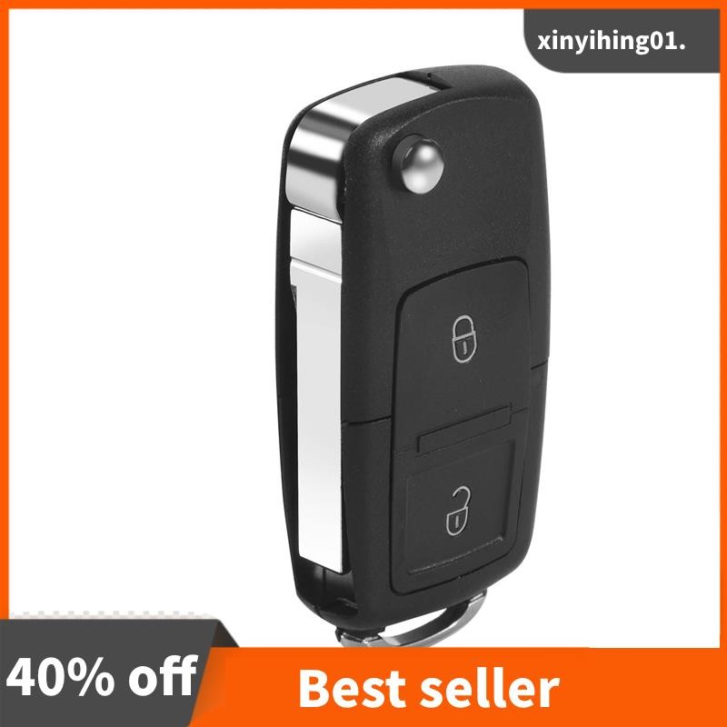 Replacement 2 Button Keyless Entry Remote Flip Folding Car Key Fob ...