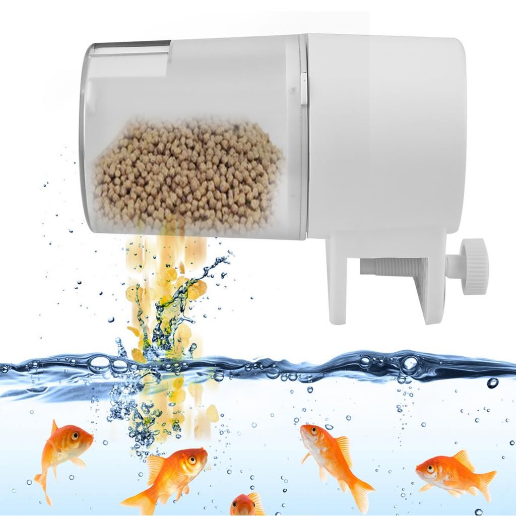 Photo inspiration: Large Capacity Tiny Goldfish Tank Reference: Bacony Automatic Fish Tank Feeder Intelligent Timing Aquarium Turtles Goldfish