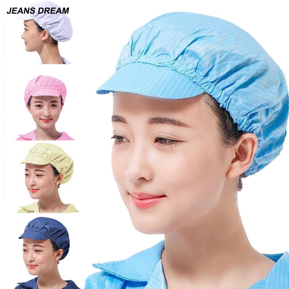 JEANSDREAM 1Pc Anti-Static Safety Cleanroom Hats Dustproof ESD Clean ...