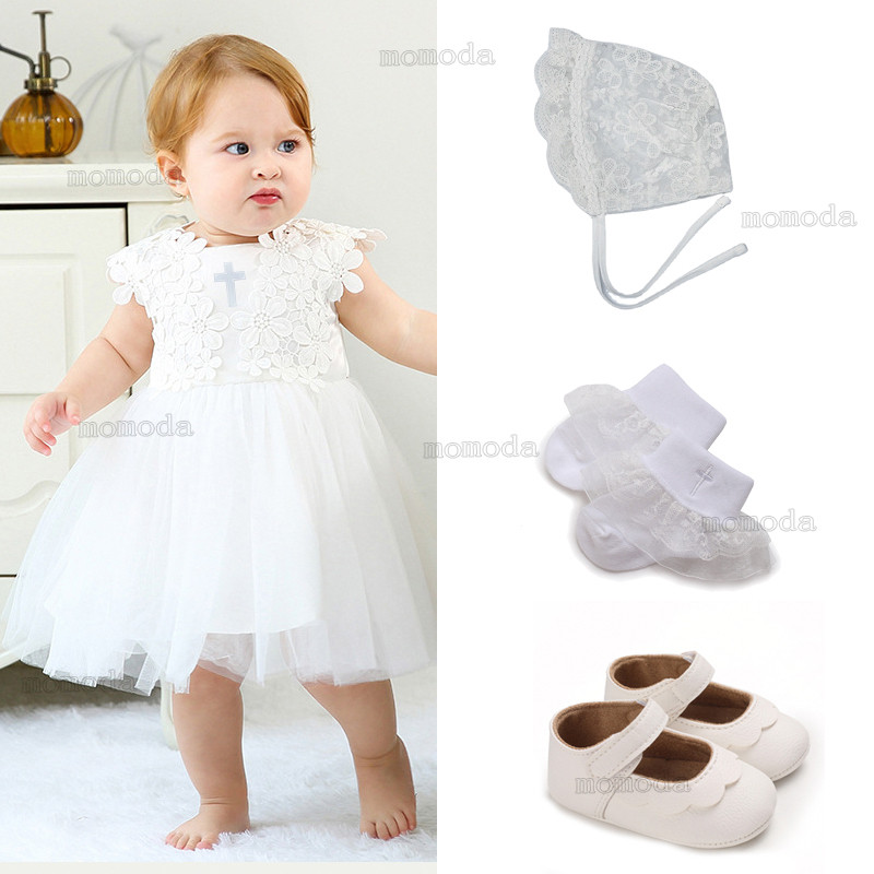 Baby Christening Dress Girl Cute Birthday Princess Dress