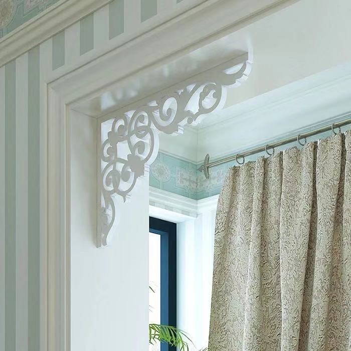 Ceiling decoration Corner Flower Crotch Carving PVC Chinese Style ...