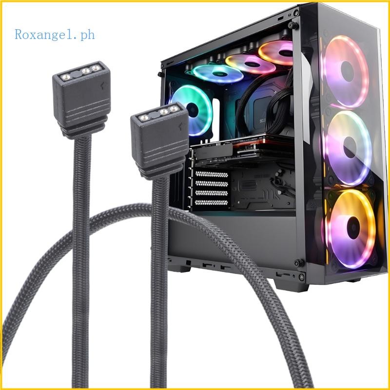 ROX ARGB 3 Pin Splitter Extension Cable 24AWG Flat Wire For LED Light ...