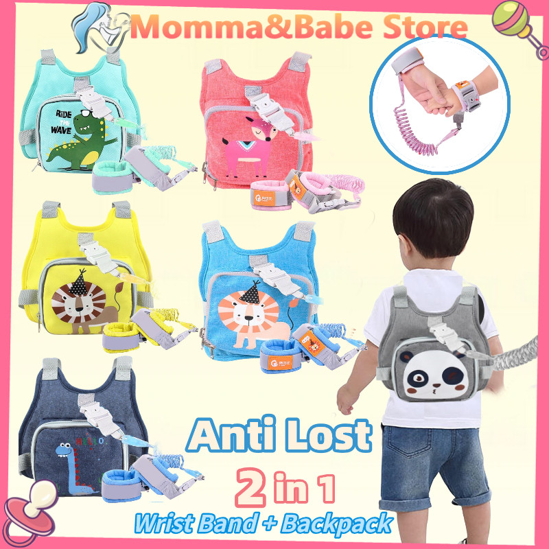 in Baby Anti Lost Wrist Band Backpack Harness Leash Children Outdoor  Walking Safety Strap Bag