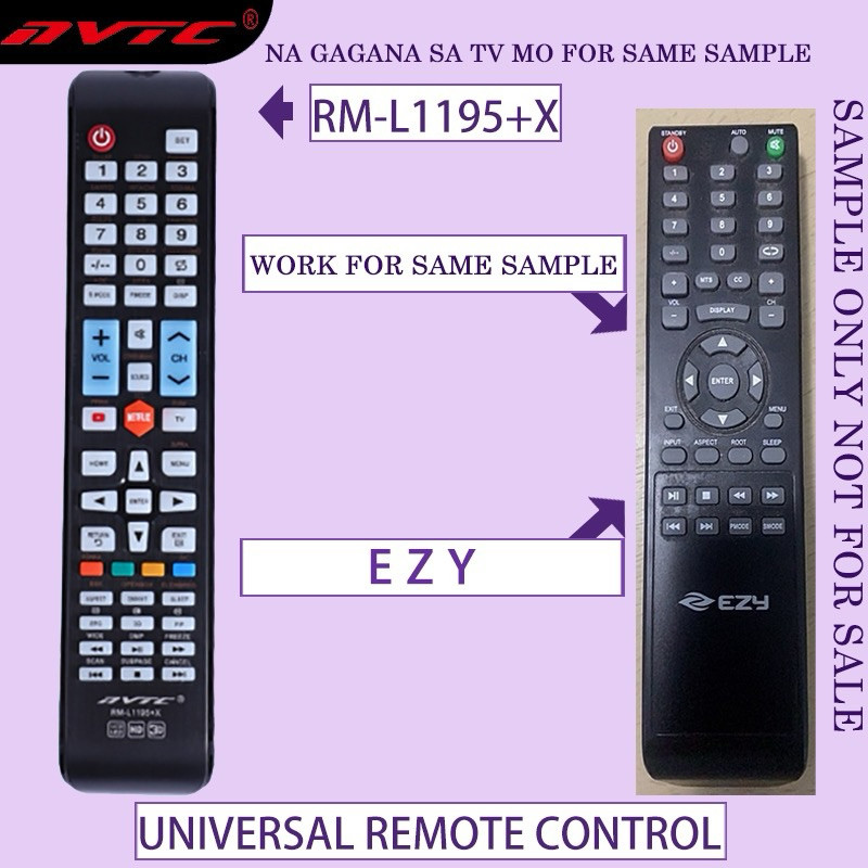 Universal remote control for EZY smart tv remote(universal)na gagana sa ...