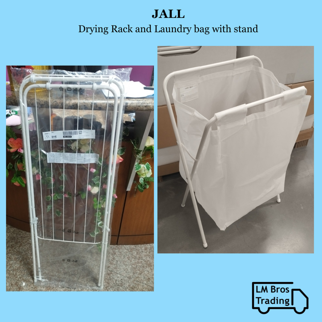 Jall Drying Rack and Jall Laundry bag with stand 50/70L | Shopee ...