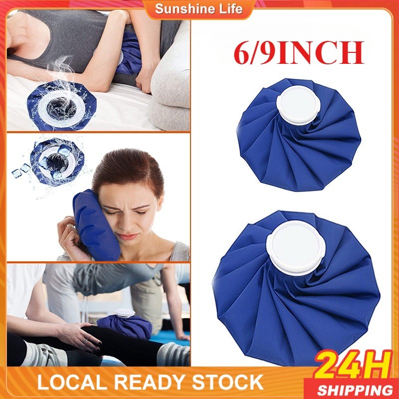 6/9 Inch Reusable Ice Bag Hot Water Bag Ice Bag Hot And Cold Compress ...