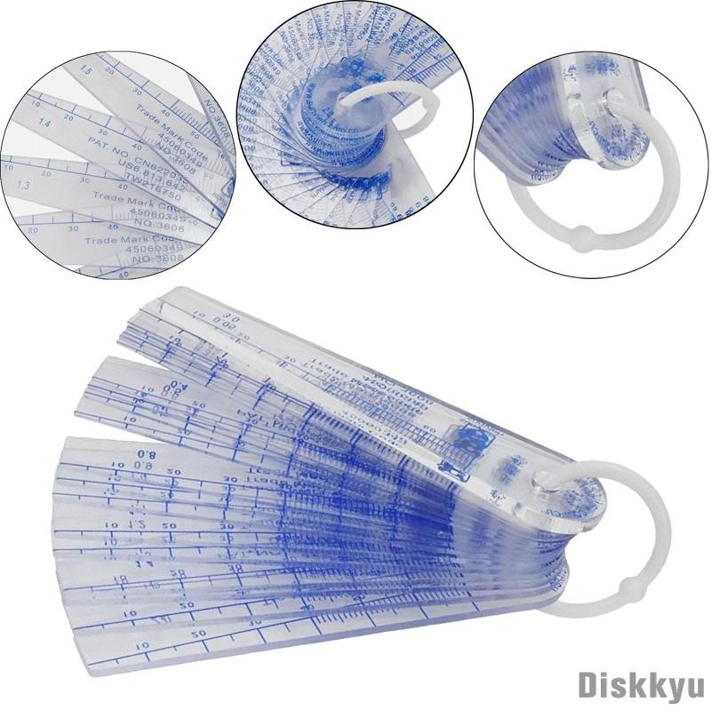 [Diskkyu] 21 in 1 Industrial Portable Measurement Tools Plastic Feeler ...