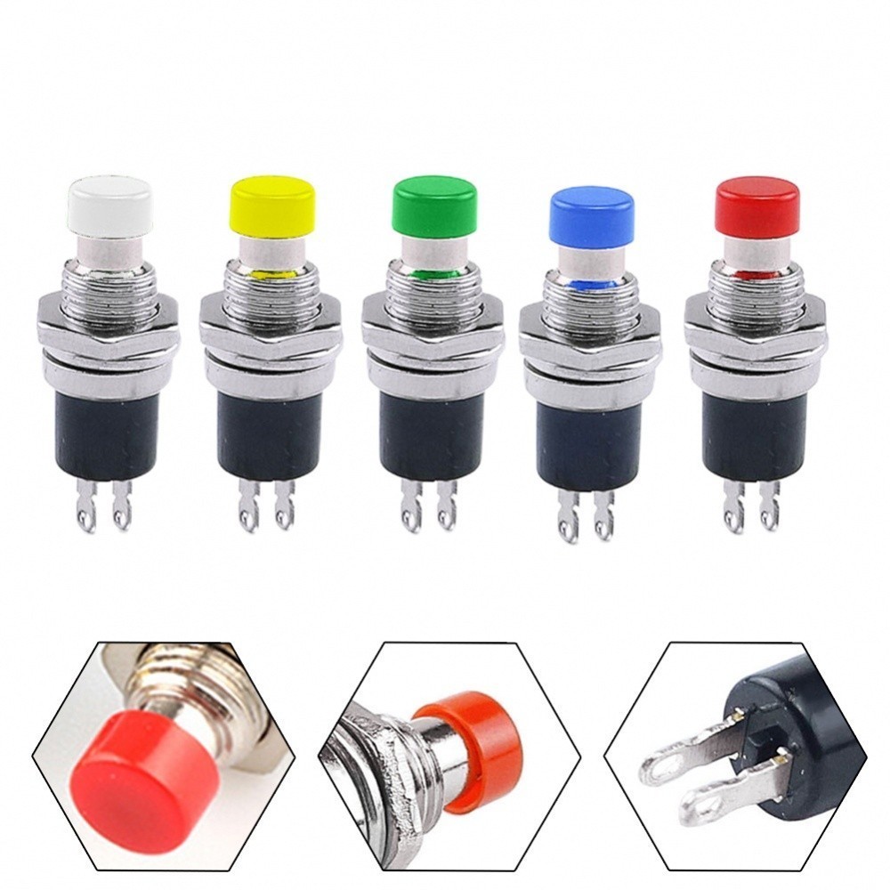 GTJ Button Switch 100mΩ 10PCS 7mm Electrical Equipment Lockless Power ...