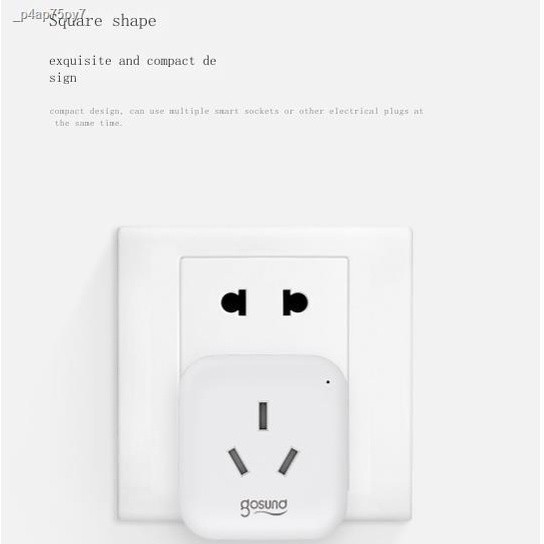 COD/gound Smart Socket White 10a1 6A high-power Mijia WiFi air ...