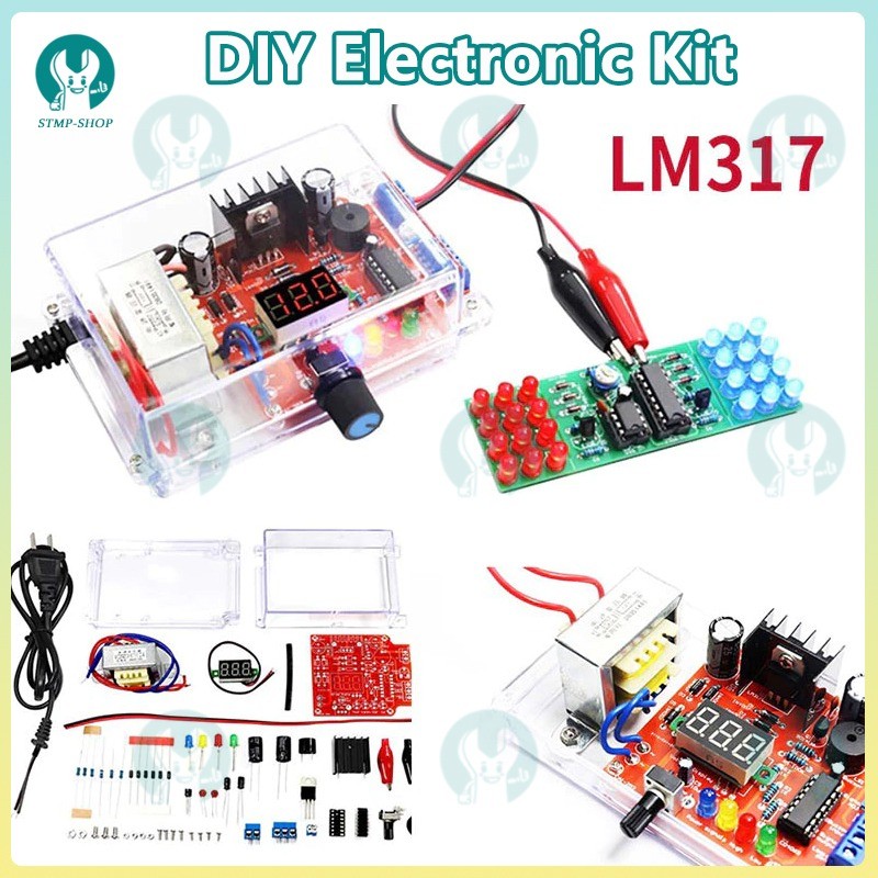 LM317 Adjustable Power Supply DIY Electronic Kit Regulated Voltage PCB