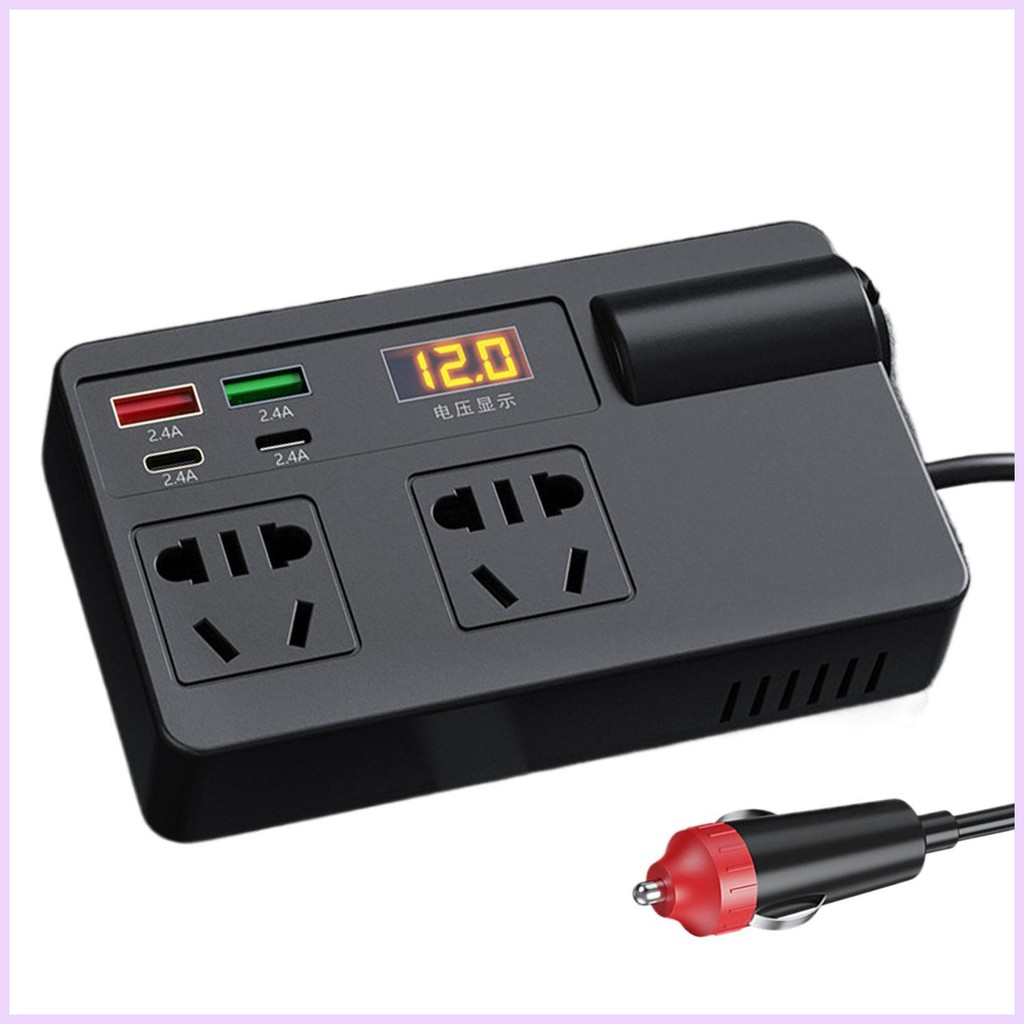 Power Inverter for Car Car Inverter DC 12V 24V to AC 220V AC Inverter ...