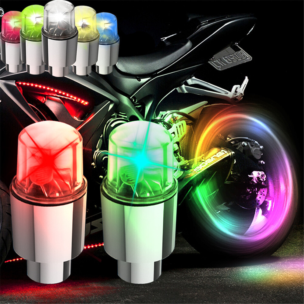 GG+2/4Pcs Bicycle Motorcycle Wheel Tire Light /Colorful Safety Wheel ...