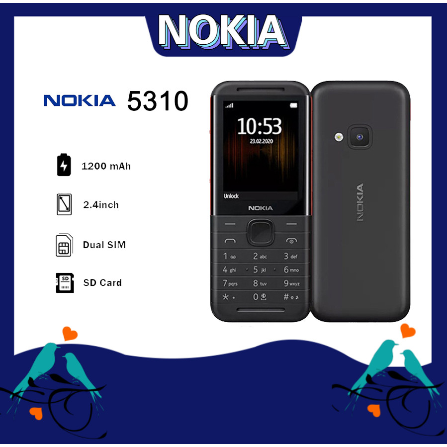 Keypad Noki 5310 1200mAh Dual-SIM 2.4'' Display Keypad Phone Feature ...
