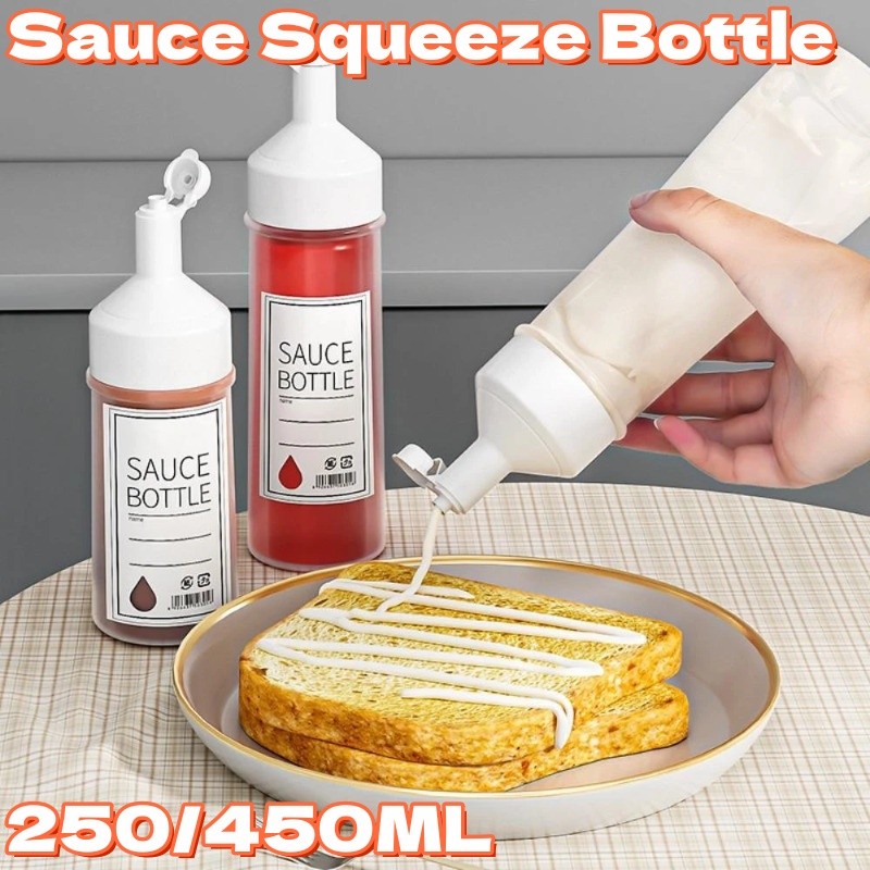 250/450Ml Kitchen Squeeze Seasoning Bottle Leak-Proof Condiment Bottles ...