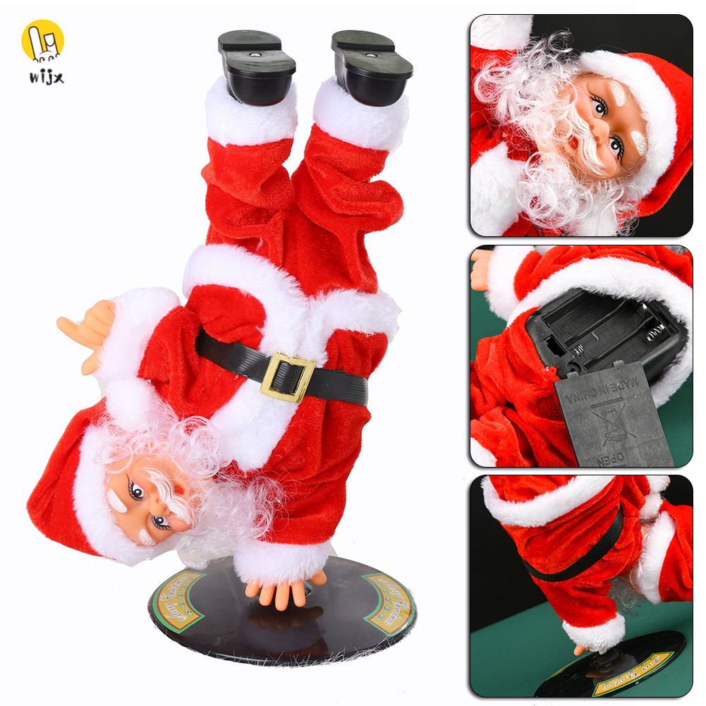 Breakdancing Santa With Music Funny Electric Animated Santa Statues ...