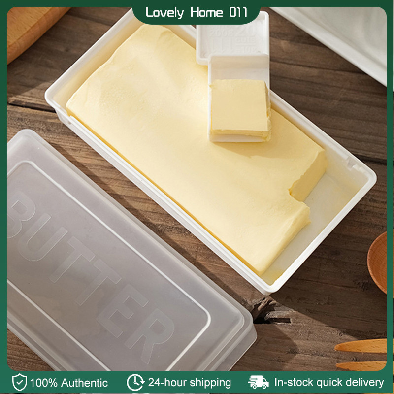 1Pc Butter Dish With Cover Butter Fresh-keeping Box With Cutter Slicer ...
