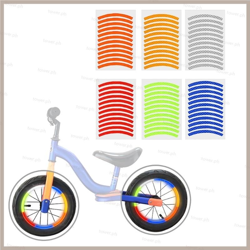 TO Adhesive Waterproof Reflective Stickers Reflective Bikes Wheel Frame ...