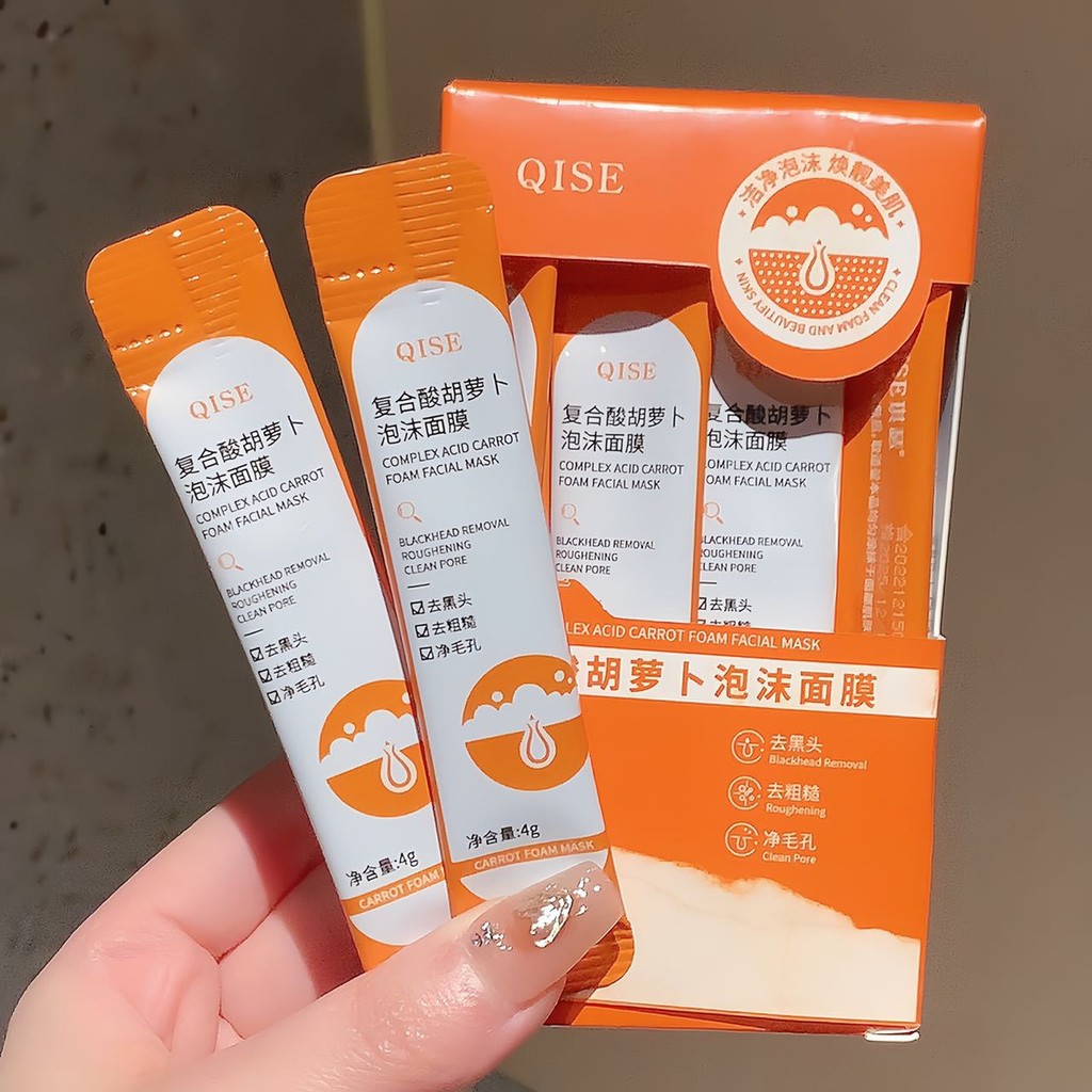 Hot Sale#[Welfare products]Qise Compound Acid Carrot Foam Mask Deep ...