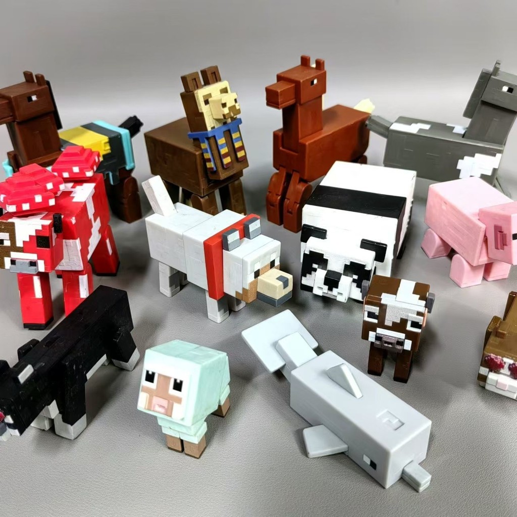 Minecraft Merchandise Action Figure Hand-Made Game Character Animal ...