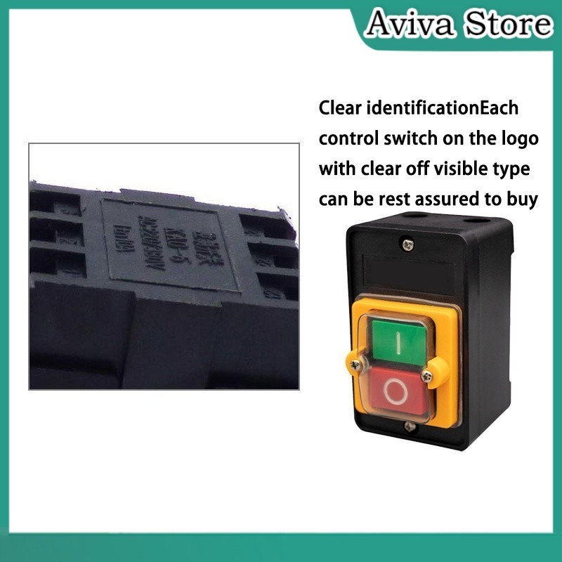 AC 220V/380V 10A KAO-10KH Waterproof On/Off Switch Power Control Starte ...