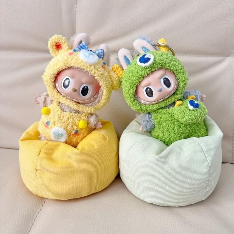 Mini Canapé Avec Coussins Pour Poupées Labubu De 15–17 Cm