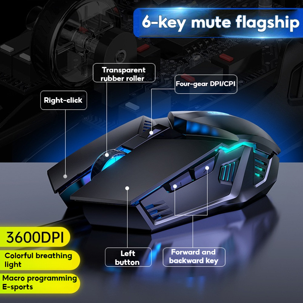 Precision High Wired Mechanical Rgb Illuminated Gaming Design Ergonomic ...