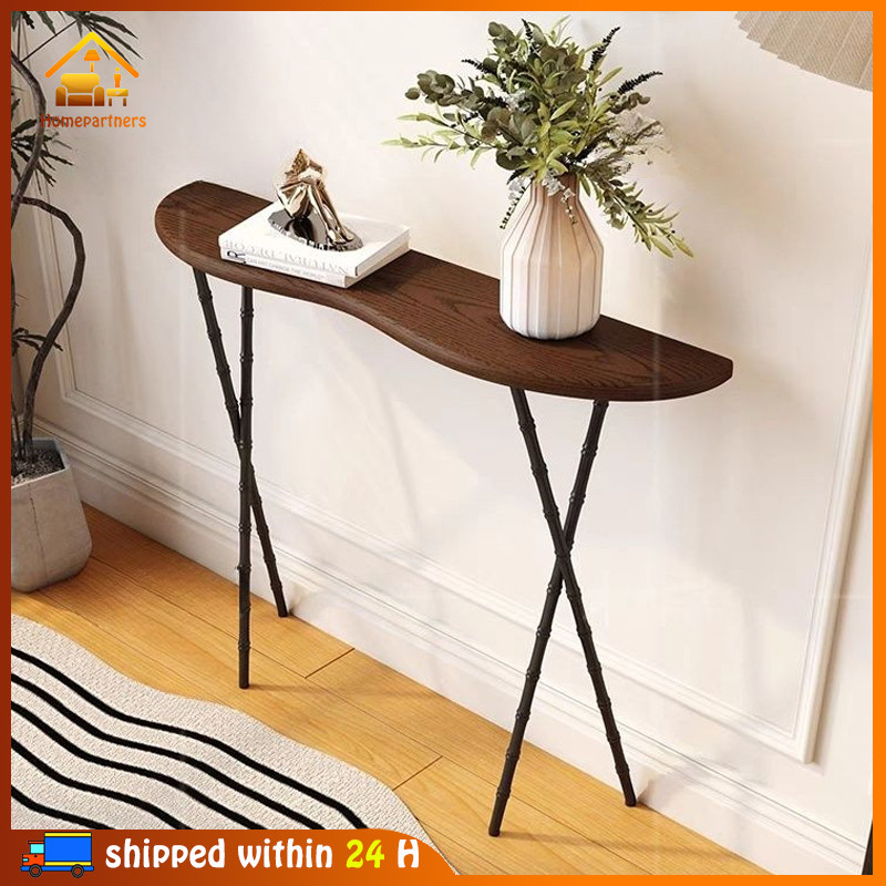 Console Tables Modern Wall Narrow Table Solid Wood Porch Table Entry ...