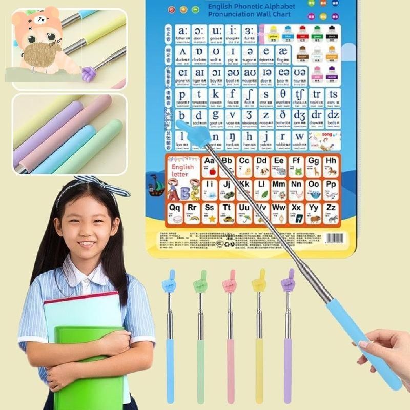 Retractable Teacher Pointer Finger Design StainlessSteel Telescopic ...