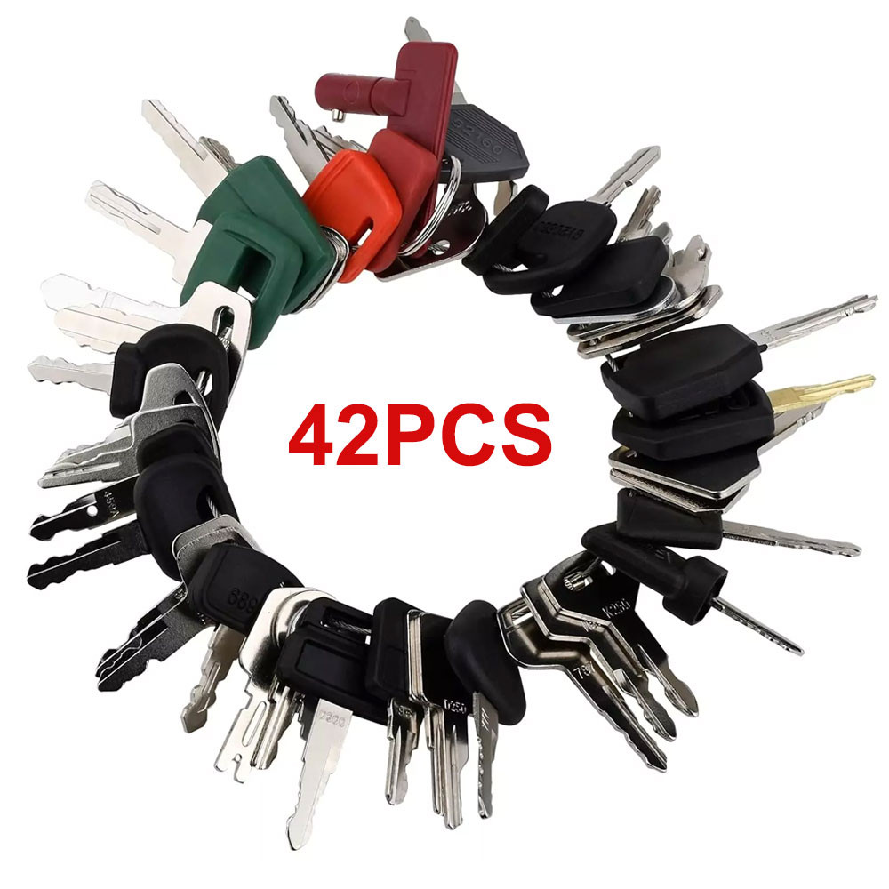 42 Keys Heavy Equipment Construction Ignition Key For Caterpillar Jcb ...