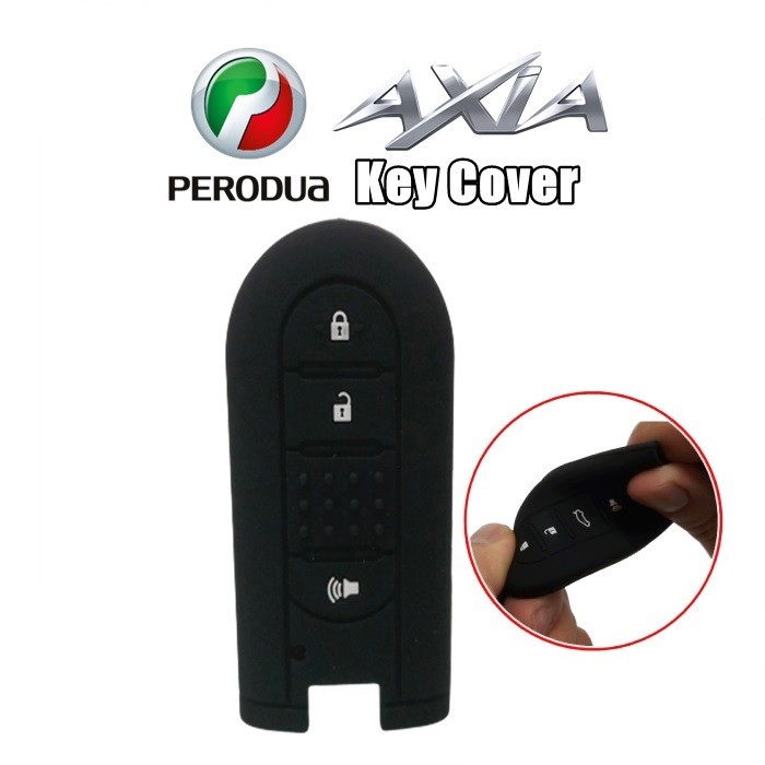 Perodua Axia Keyless Remote Car Key Silicone Cover Casing 3 Button ...