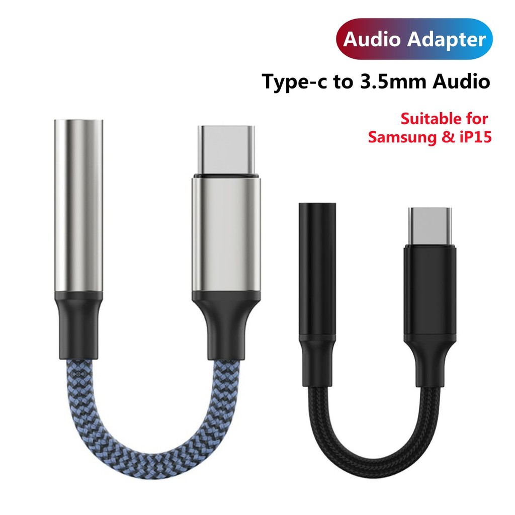 USB Type C To 3.5mm Jack Aux Audio Cable Adapter Digital Decoding OTG