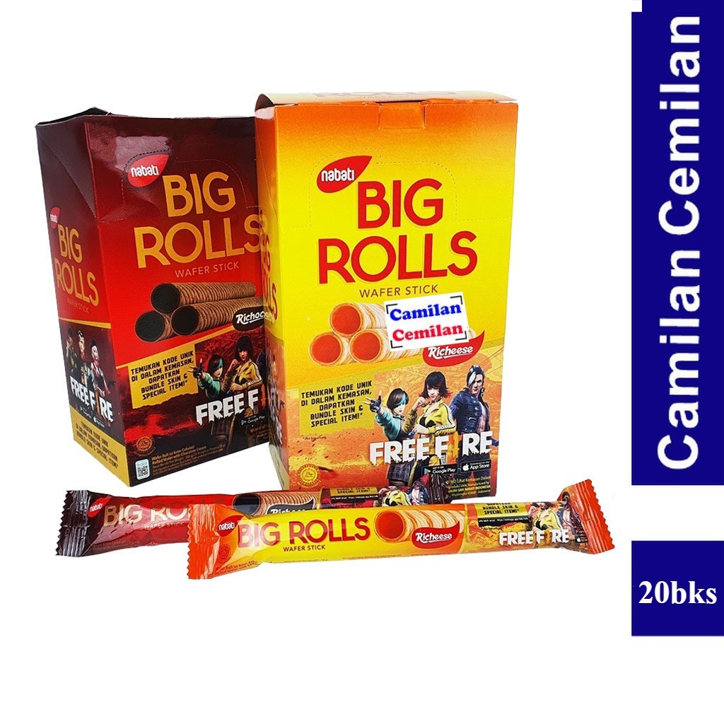 Nabati Big Rolls Wafer Stick Chocolate Box contains 20 packs x 12 gr ...