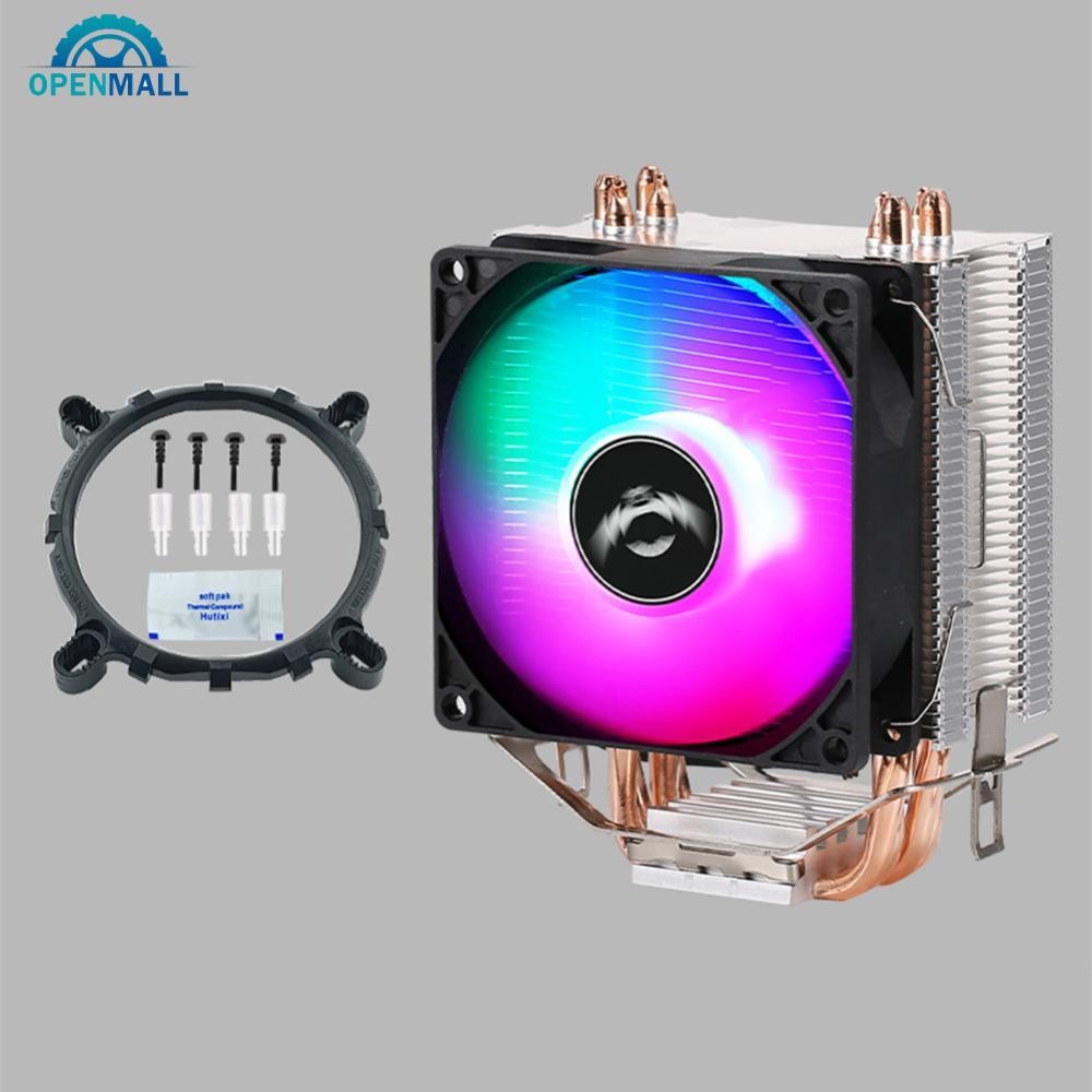 OPENMALL 6/4/2 Heatpipes RGB CPU Cooler Radiator Silent PWM 4/3PIN For ...
