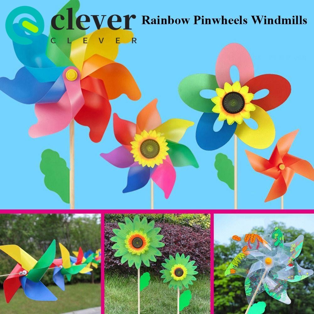 CLEVER Colorful Sunflower Windmills Cartoon Children Toys Kids Toys ...