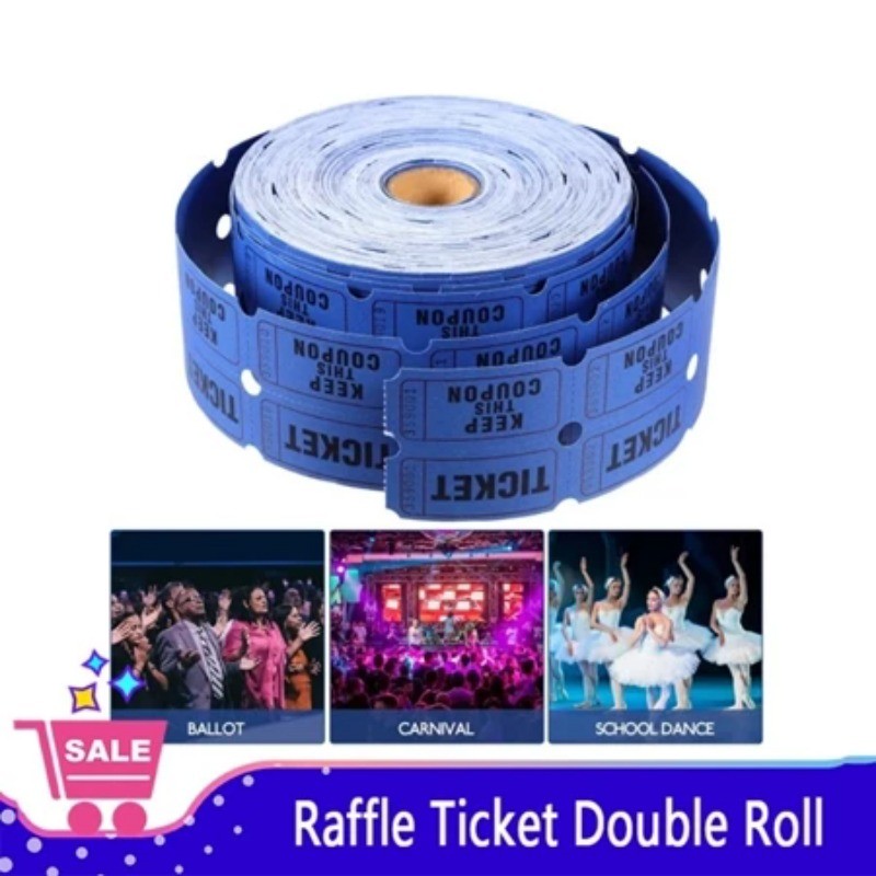 1000pcs Raffle Ticket/Ticket Stub/Ticket Roll/Raffle Ticket With Number ...