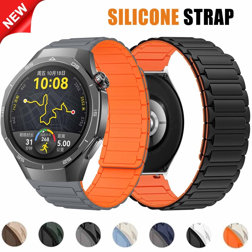 22mm Waterproof Silicone Loop Sports For Huwei Watch GT 5/5Pro 46mm ...
