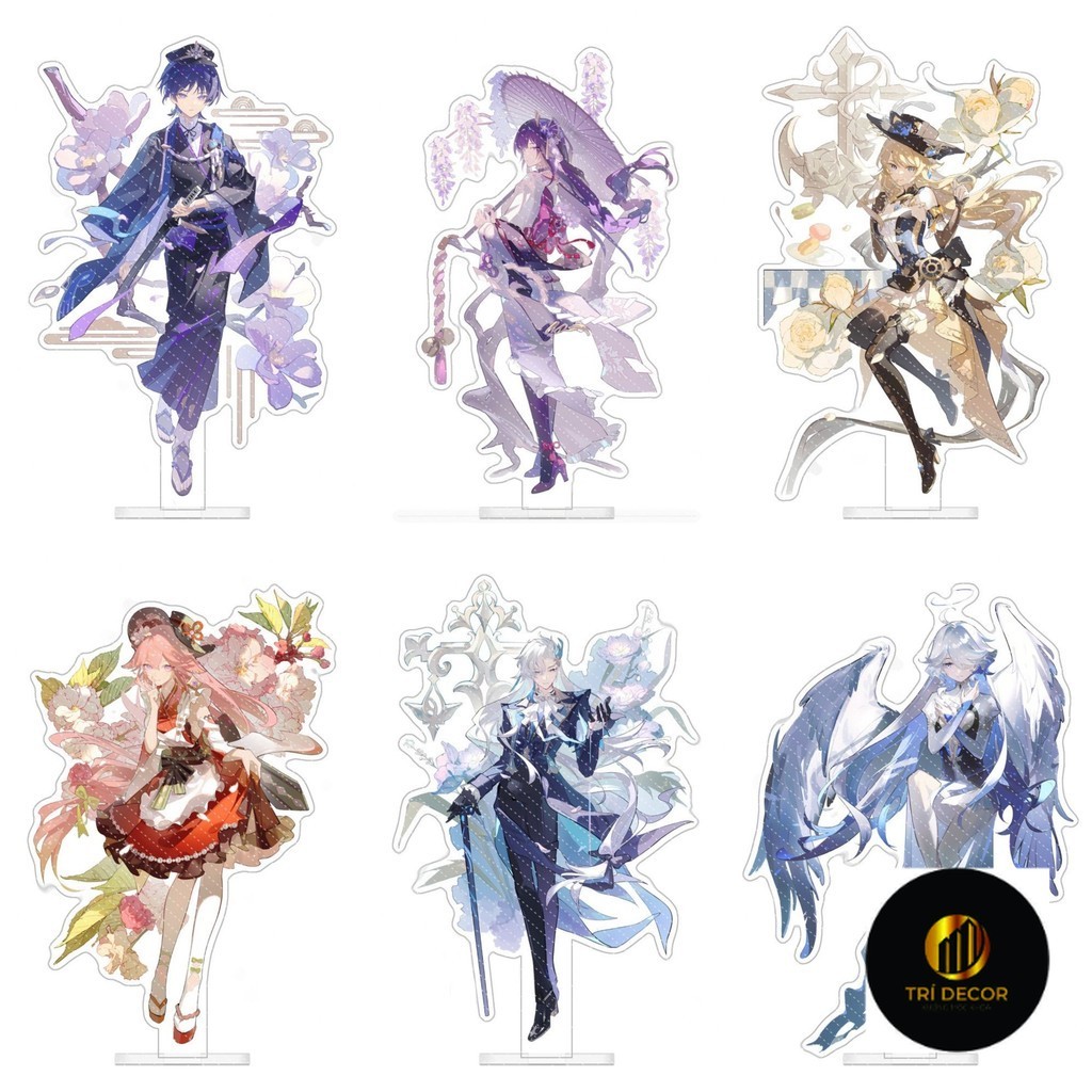(FLOWER) GENSHIN IMPACT Standee model acrylic statue game anime mica ...