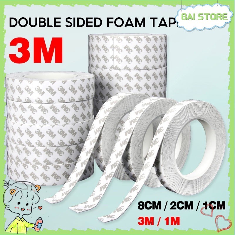 Original 3M Double Sided Glue Adhesive Tape Heavy Duty With Foam ...