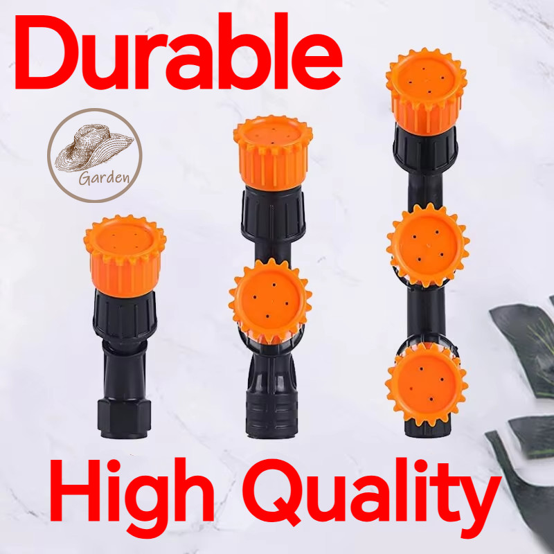 4 Hole Spray Nozzle 1/2/3 Head Brass Thread for Agricultural Sprayer ...