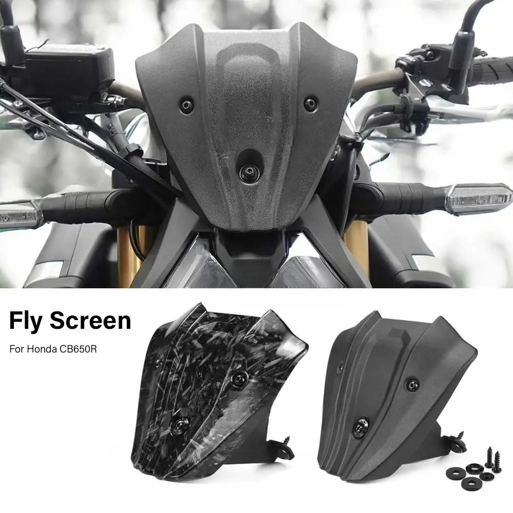 For Honda CB650R CB 650R 2024+ Small Wind Screen Fairing New Fly Screen ...