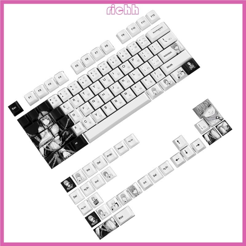 Richh Mechanical Keyboards KeyCaps 105Keys Makima Lock Chain PBT ...