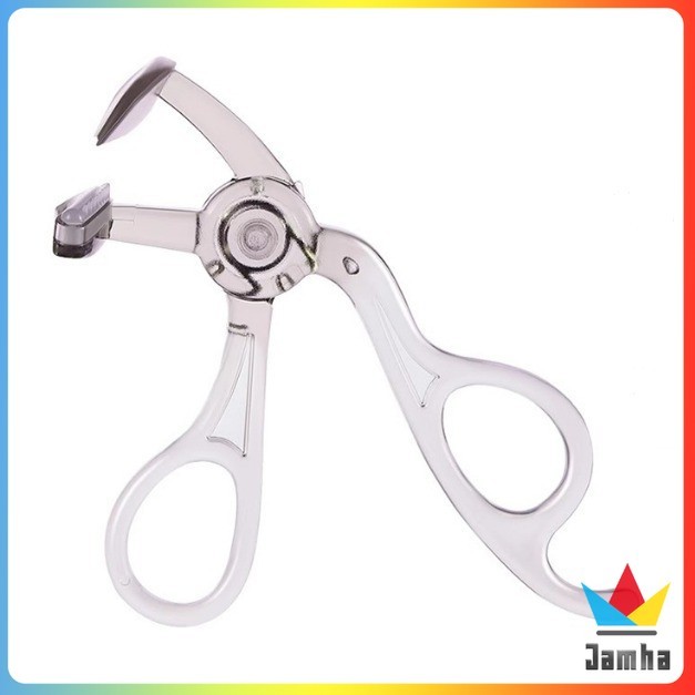 Jamha 3D Eyelash Curler Borderless Design Long-Lasting Natural Curling ...