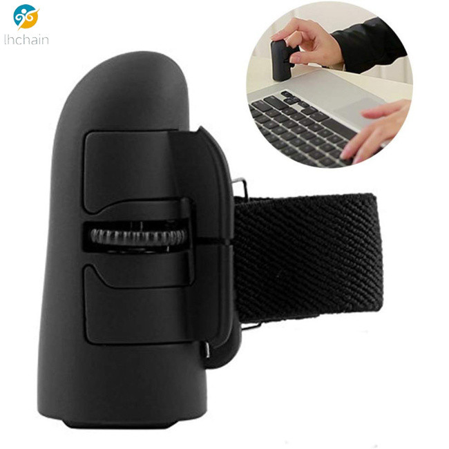 Big Savings! Mini Wireless Finger Ring Mouse Ergonomic Handheld Optical ...