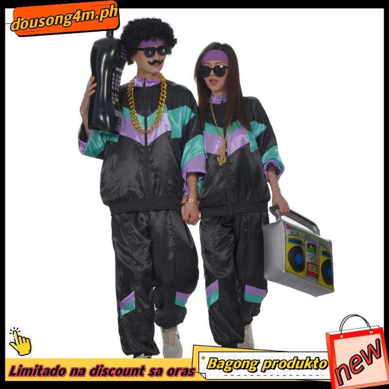 80s Hip Hop Costume Adult Vanilla Ice Style Jacket Trousers and Hat