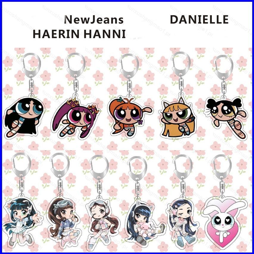 NewJeans The Powerpuff Girls DANIELLE HAERIN HANNI keychain bag pendant ...