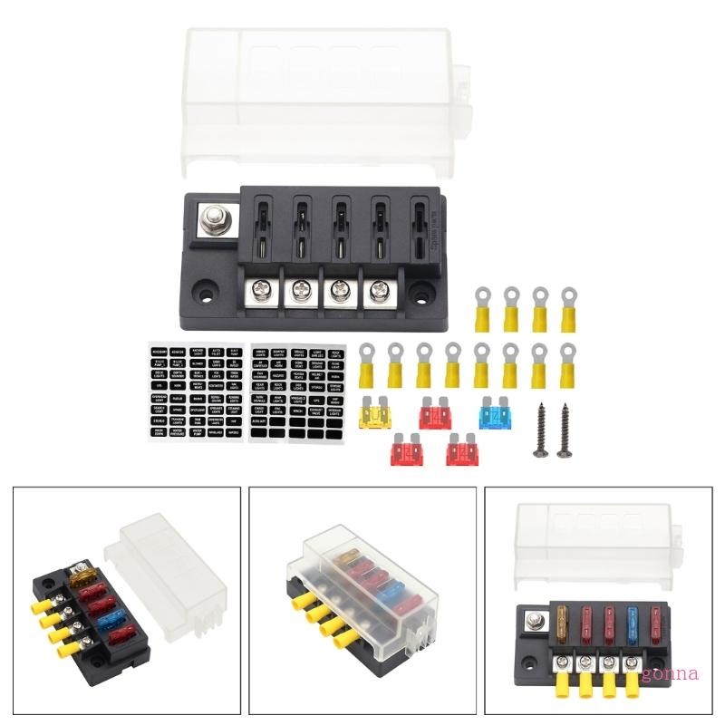 gonna Fuses Box Holder With 4 Way Blade Fuses Holder Block Power ...