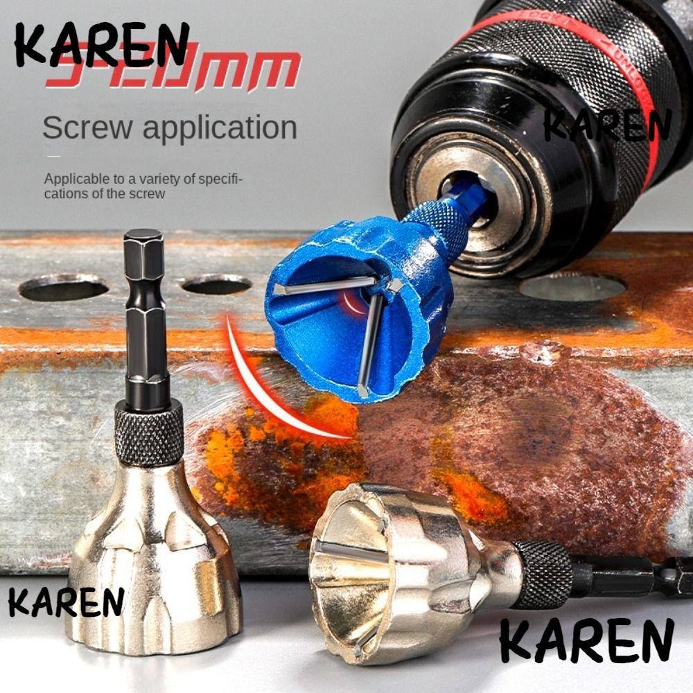 KAREN Thread External Chamfer Tool, Tungsten Steel Three Blade ...