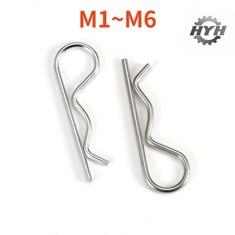 [HYH] 304 Stainless Steel R-Shaped Opening Pin Wave Pin Elastic Spring ...