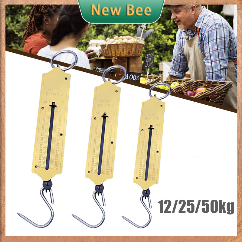 Spring Scale Pocket Scale Portable Handheld Hanging Scale 12kg 25kg ...