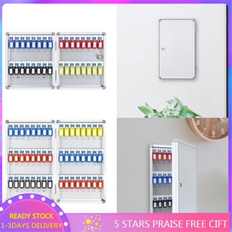 Key Lock Box Cabinet Key Organizer Wall Mount Key Holder Key with Tags ...